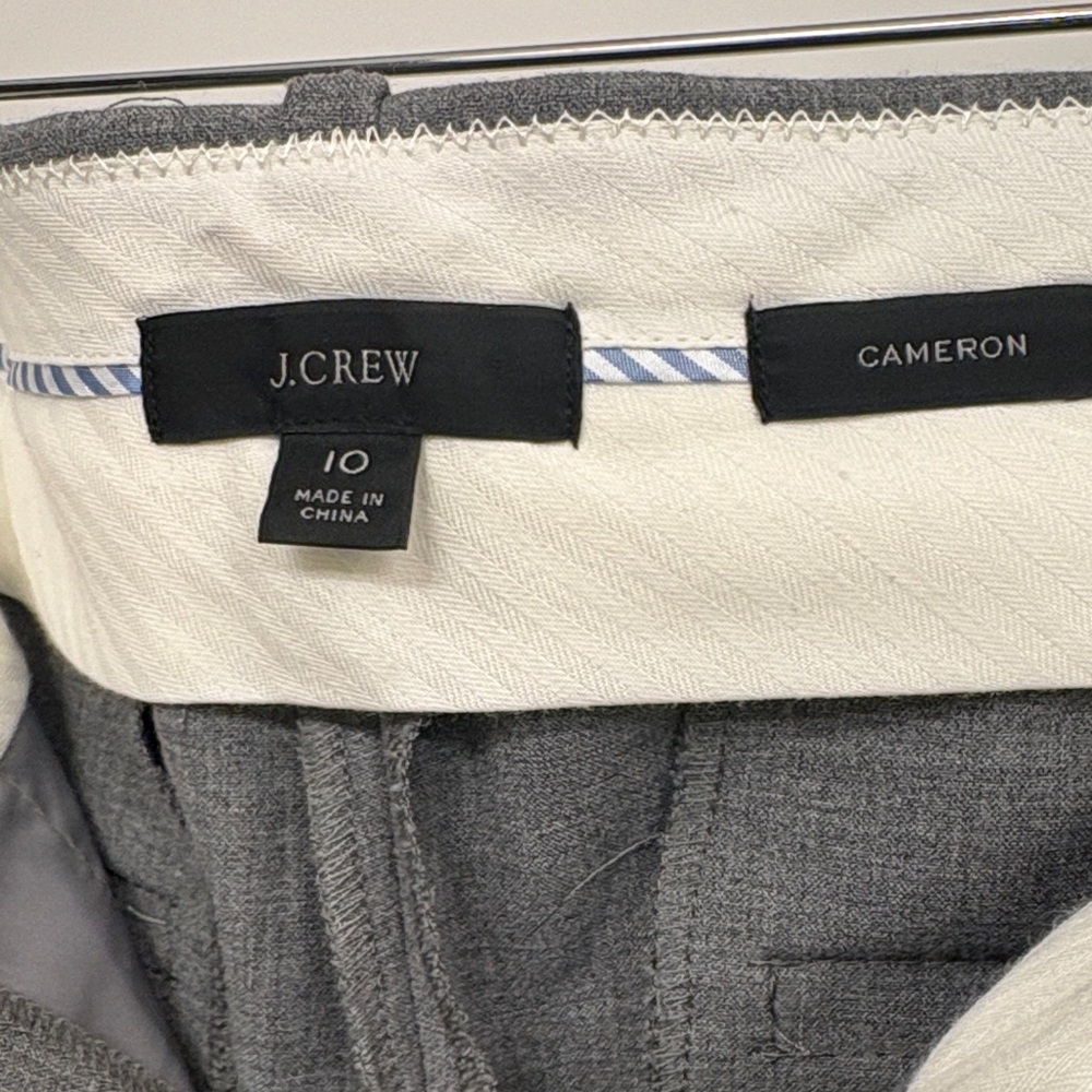 J. Crew Cameron Charcoal Trousers
